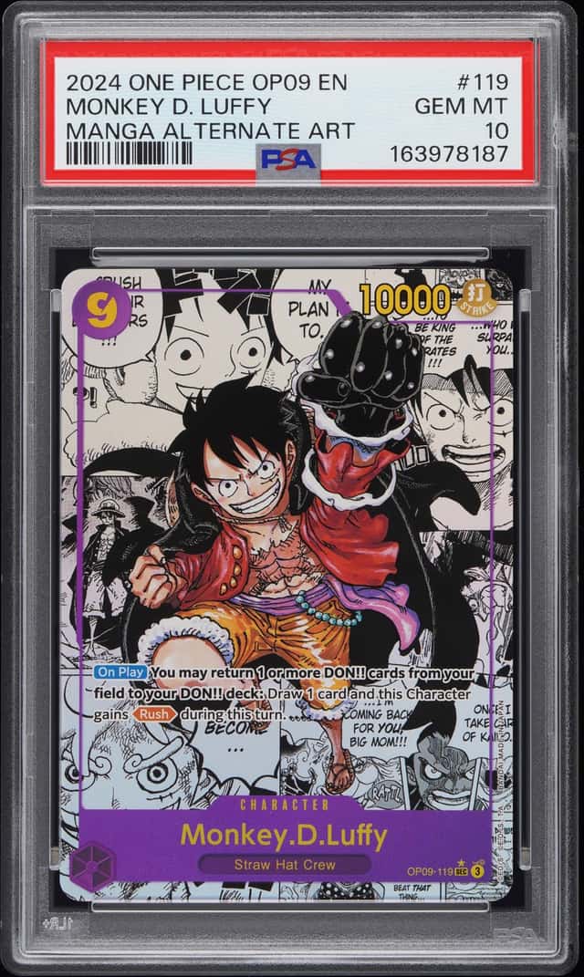 2024 One Piece Emperors In the New World Manga Alternate Art Monkey D. Luffy #OP09119