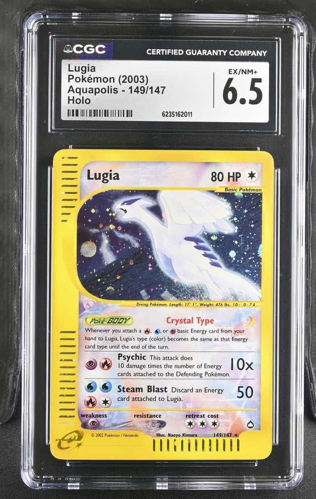 2003 Pokemon Aquapolis Lugia Holo #149/147 CGC 6.5