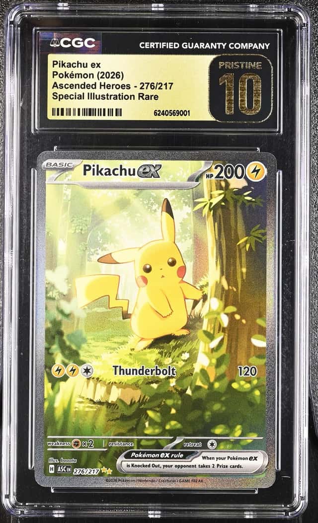 2026 Pokemon Pikachu ex Special Illustration Rare #276/217 CGC 10 GEM MINT