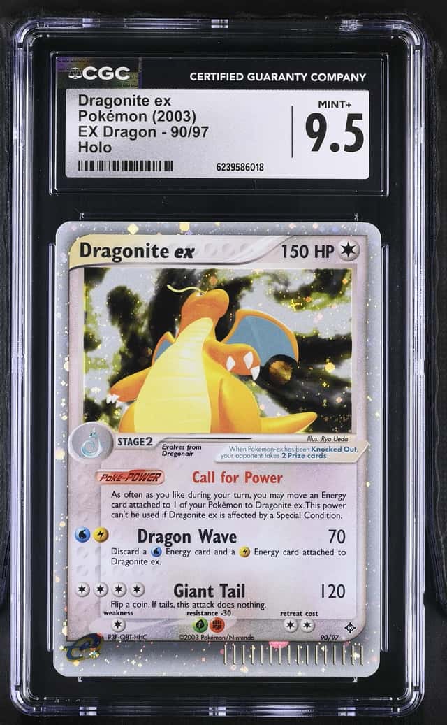 2003 Pokemon EX Dragon Dragonite Holo #90/97 CGC 9.5 MINT+