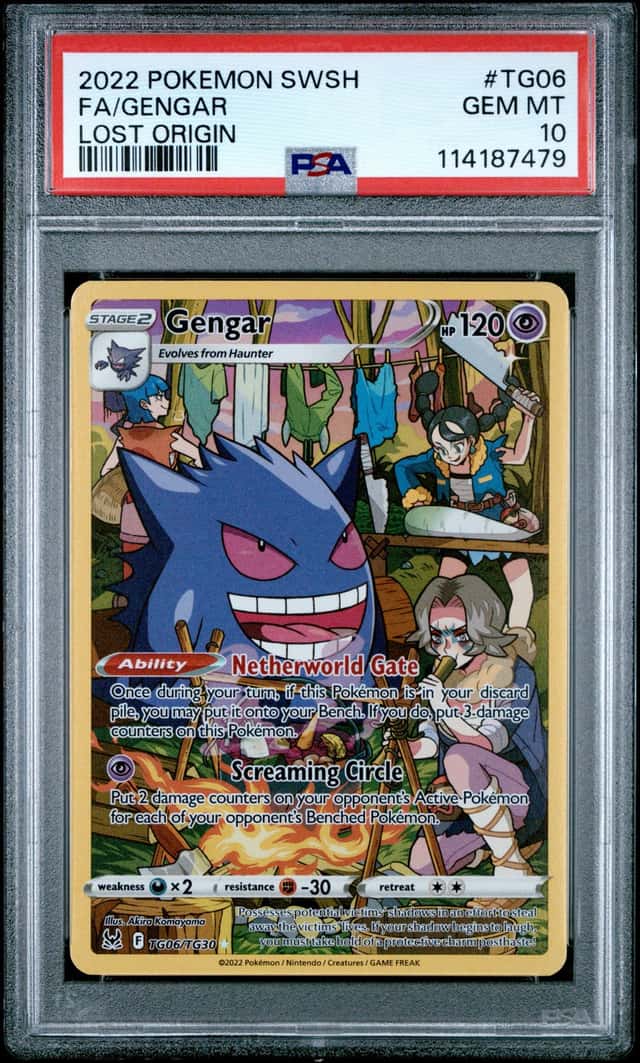 2022 POKEMON FA/GENGAR LOST ORIGIN SWORD & SHIELD #TG06 PSA 10