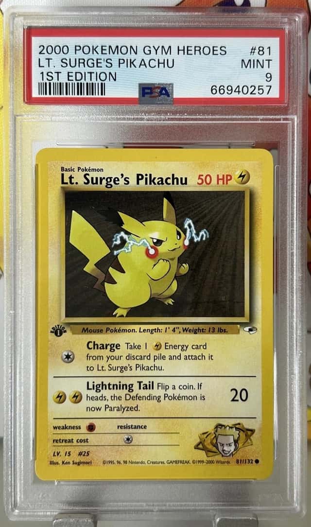 Lt. Surge's Pikachu