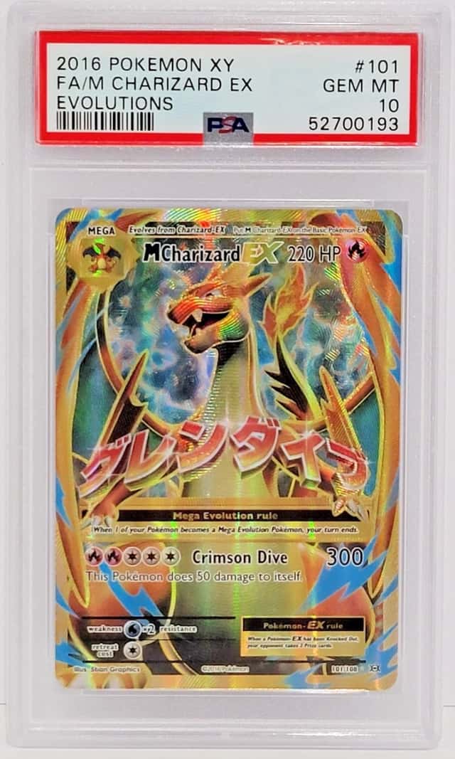 GORGEOUS! M Charizard EX #101 XY Evolutions 2016 Pokemon PSA 10