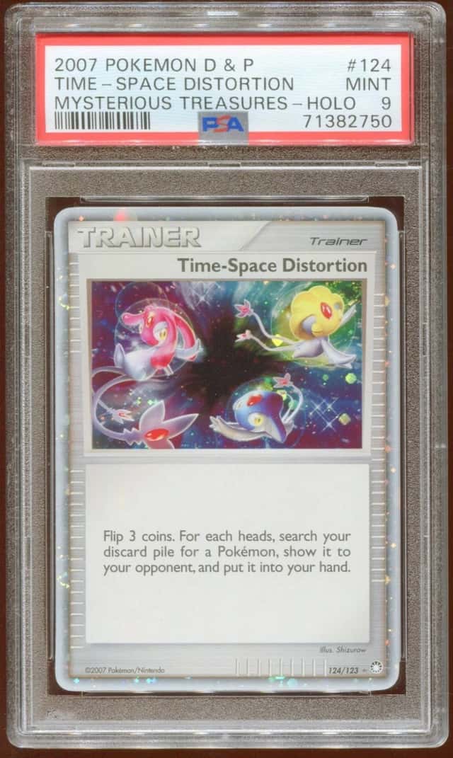 2007 POKEMON D&P MYSTERIOUS TREASURES TIME-SPACE DISTORTION 124 HOLO PSA 9 A E9