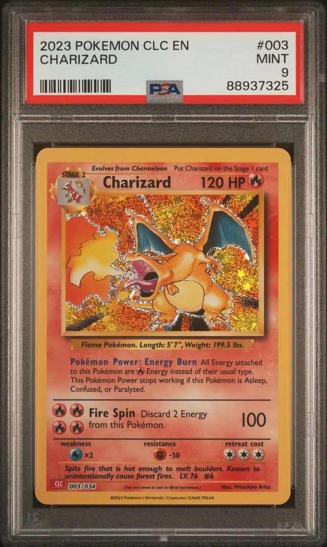 Pokemon 2023 TCG Classic Charizard 003/034 Holo PSA 9 Eng Classic Coll