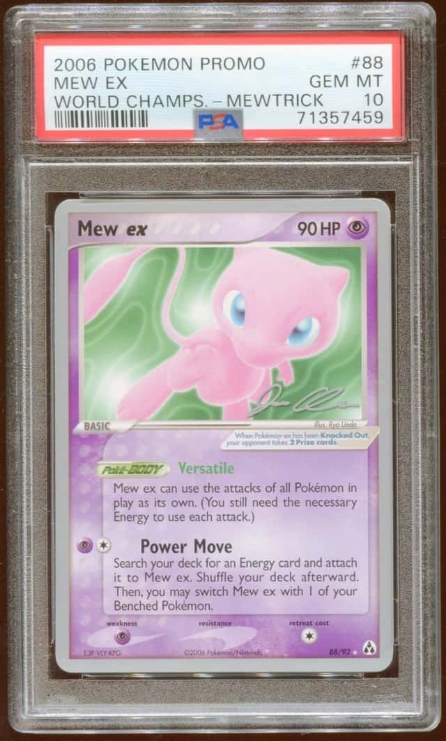 2006 POKEMON MEW EX #88/92 WORLD CHAMPIONSHIPS PROMO MEWTRICK NON-HOLO PSA 10 E9