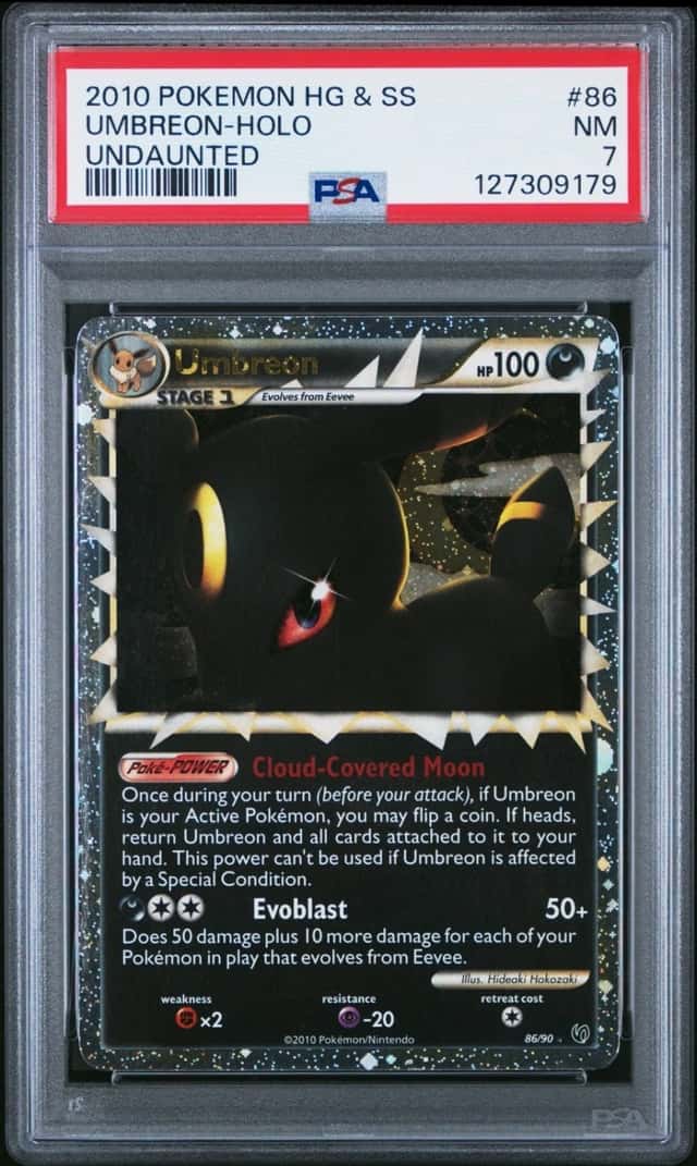 2010 Pokemon HG & SS Undaunted #86 Umbreon Holo (Prime) PSA 7 #127309179