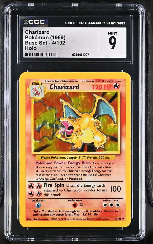 1999 Pokemon Base Set #4/102 Charizard Holo CGC 9 MINT