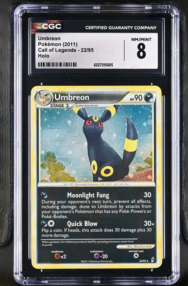 2011 Pokemon Call Of Legends #22 Umbreon Holo CGC 8 NM-MT