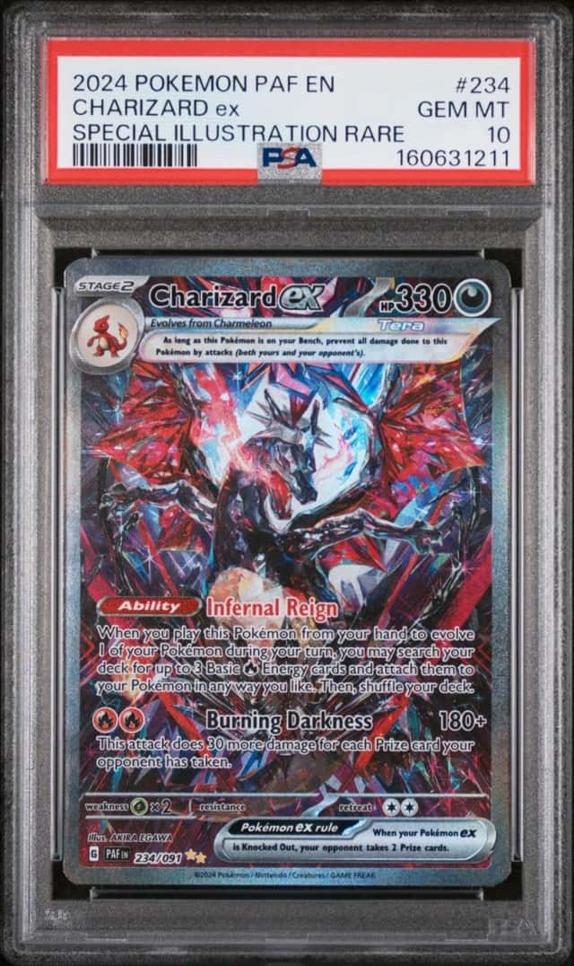 2024 POKEMON PAF EN-PALDEAN FATES SPECIAL ILLUSTRATION RARE CHARIZARD EX PSA 10