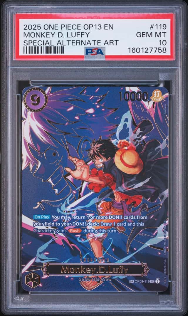 2025 One Piece Carrying On His Will Special Alternate Art Monkey D. Luffy #OP09-119