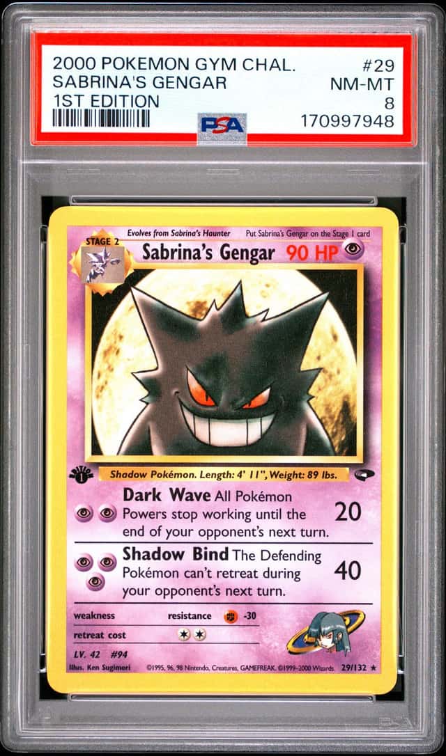 2000 Pokemon Gym Challenge 1st Edition Sabrina's Gengar #29