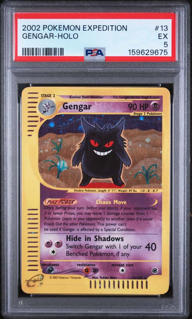 2002 Pokemon Expedition Holo Gengar #13