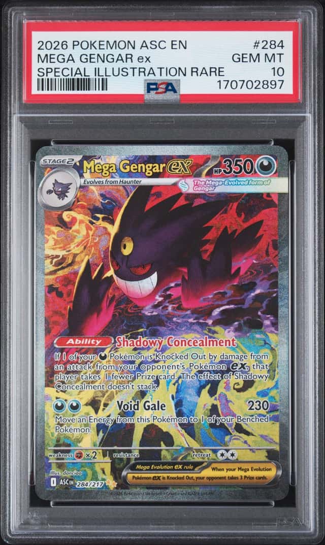 2026 Pokemon Mega Gengar ex Special Illustration Rare #284/217 PSA 10