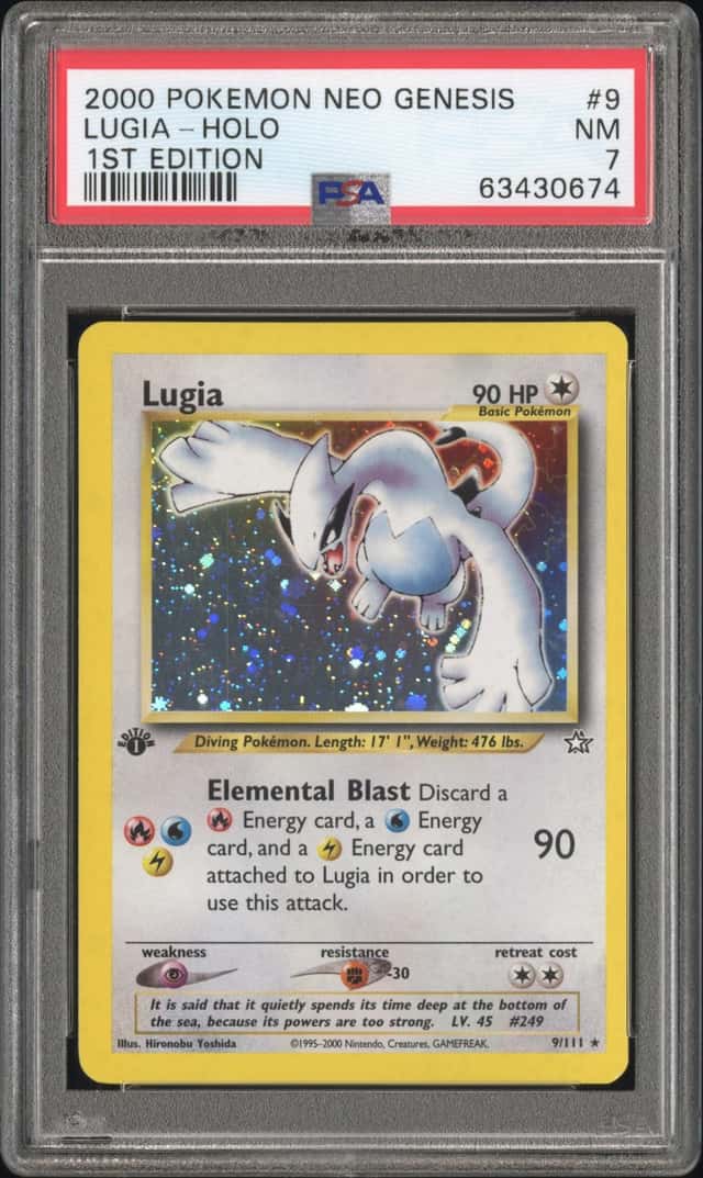 2000 Pokemon Neo Genesis 1st Edition Holo Lugia #9