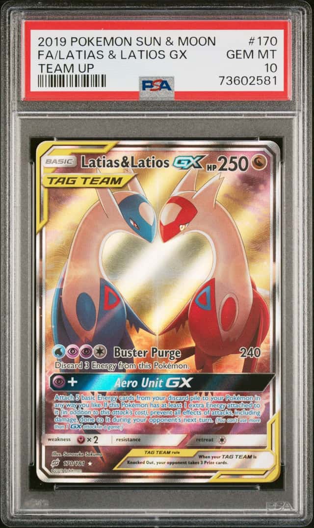 2019 Pokemon Sun and Moon Team Up Latias/Latios Gx #170