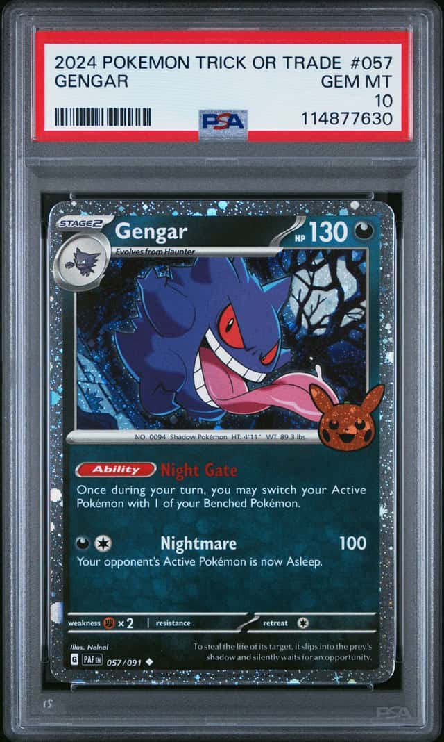 2024 Pokemon Trick Or Trade #057 Gengar PSA 10 GEM MINT