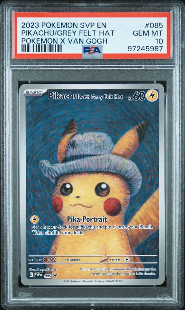 Pikachu/Grey Felt Hat