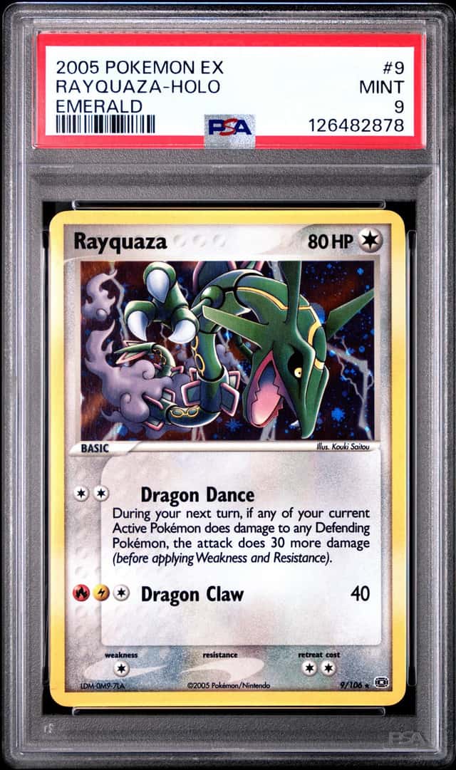 2005 Pokemon Ex Emerald Holo Rayquaza #9