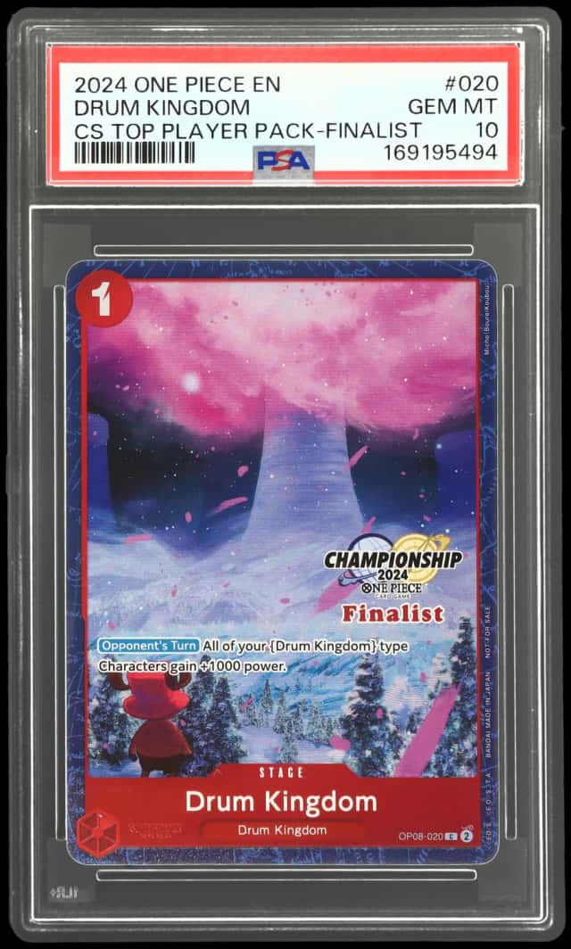 2024 One Piece Promo Championship Finalist Pack Drum Kingdom #OP08020