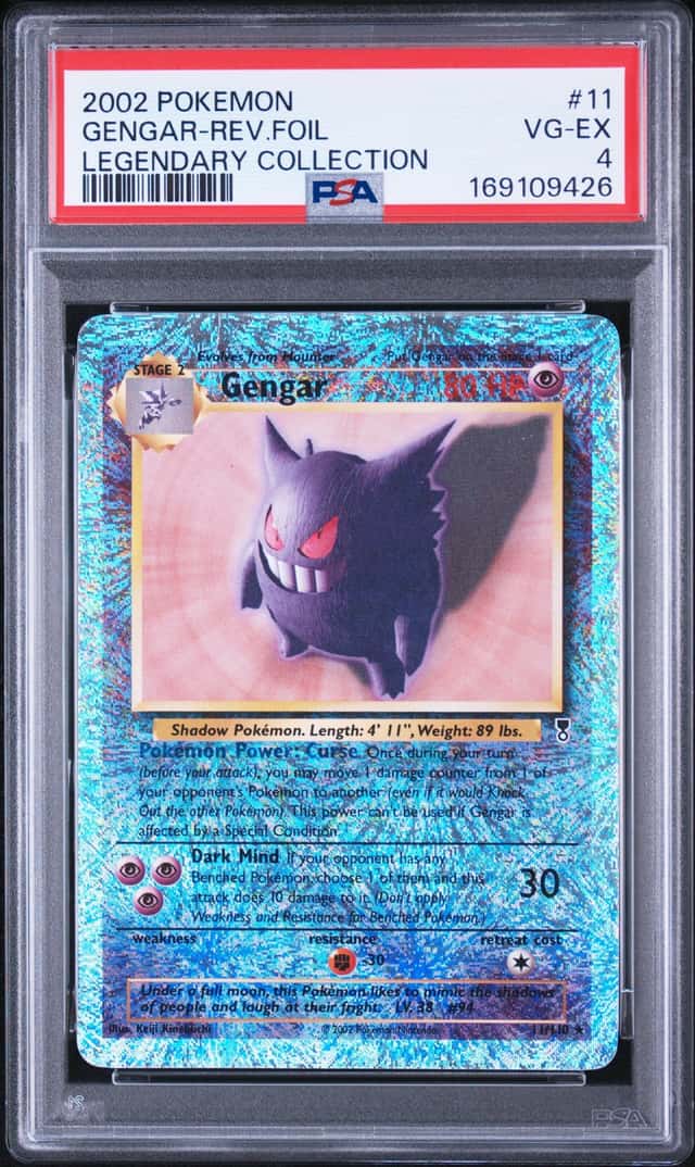 2002 Pokemon Legendary Collection Reverse Holo Gengar #11