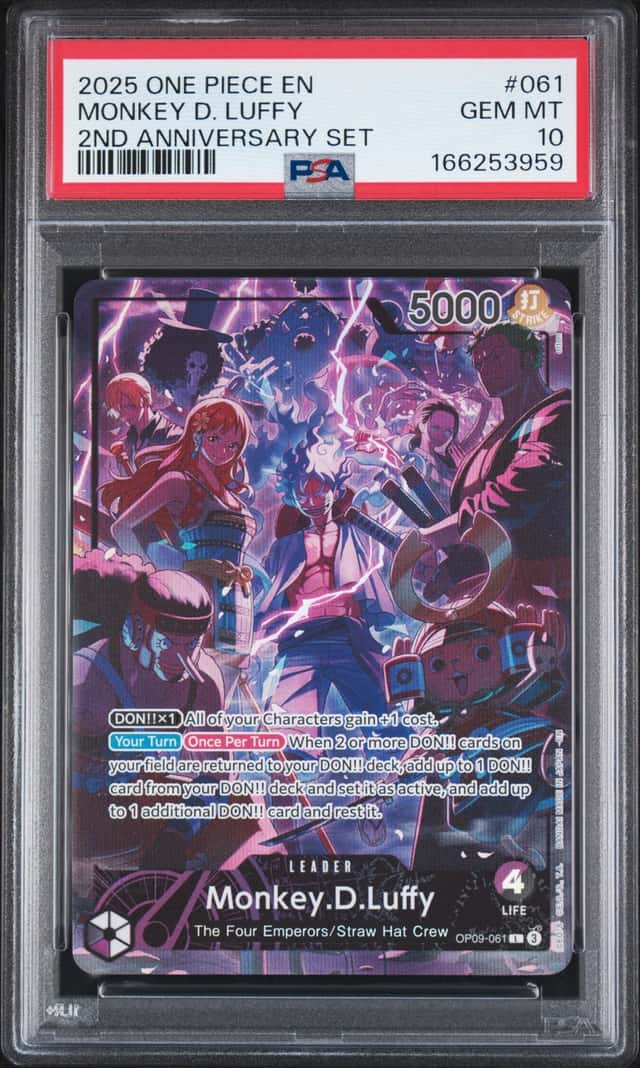 2025 One Piece Promo 2nd Anniversary Set Monkey D. Luffy #OP09061