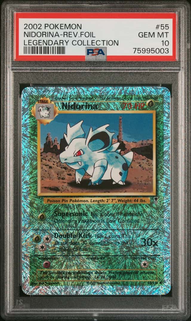 2002 Pokemon Legendary Collection Reverse Holo Nidorina #55