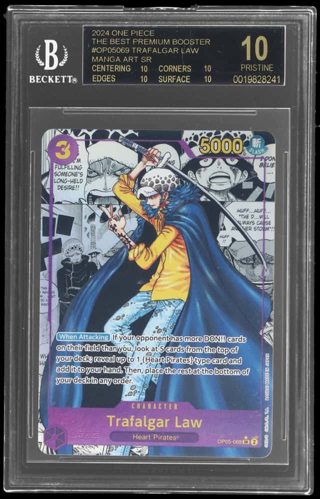 2024 One Piece the Best Premium Booster Manga Alternate Art Trafalgar Law #OP05069