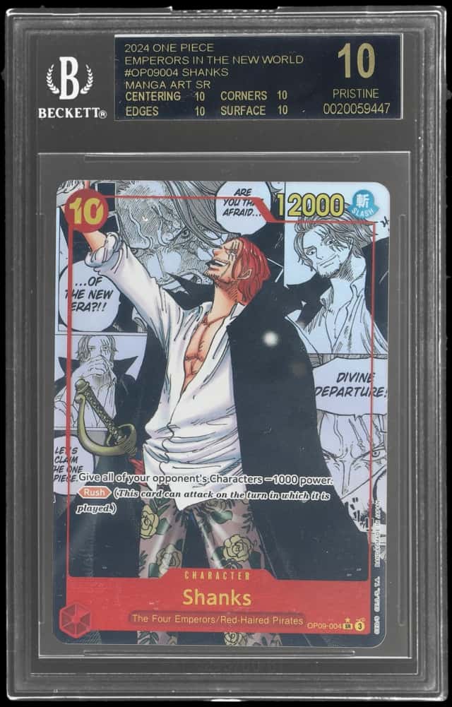 2024 One Piece Emperors In the New World Manga Alternate Art Shanks #OP09004