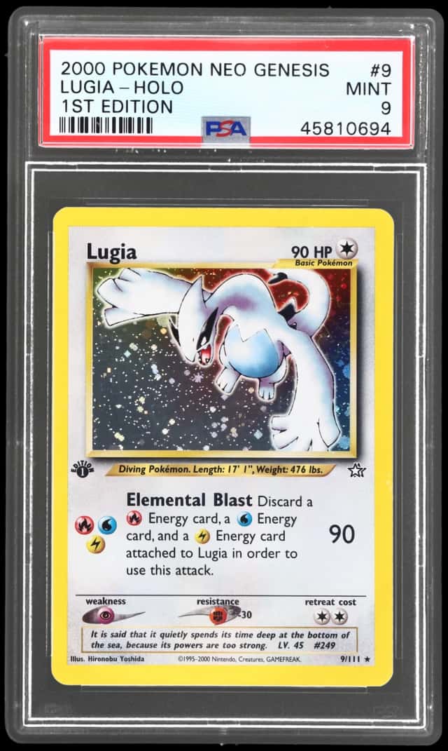 2000 Pokemon Neo Genesis 1st Edition Holo Lugia #9