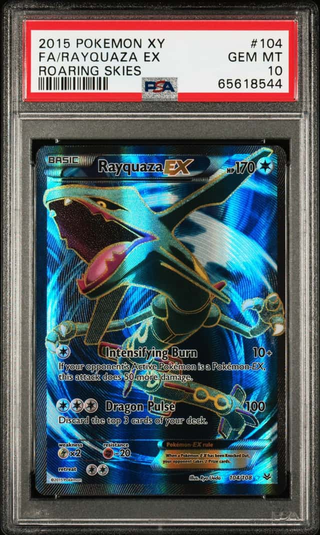 2015 Pokemon XY Roaring Skies Rayquaza Ex #104