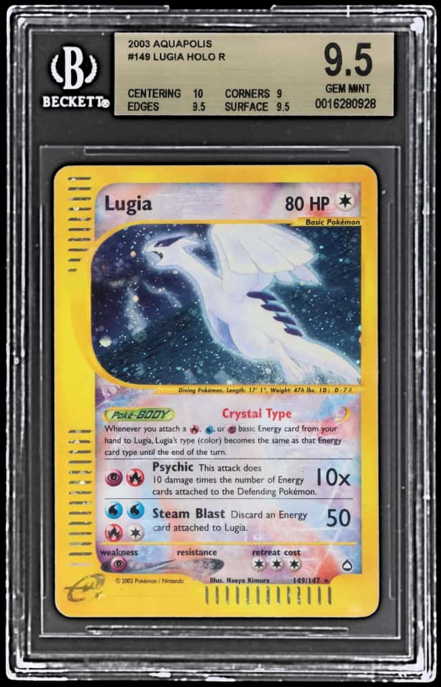 2003 Pokemon Aquapolis Holo Lugia #149