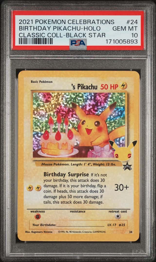 _____'s Pikachu STAMP [25th Anniversary] TEXTURED CONFETTI HOLO