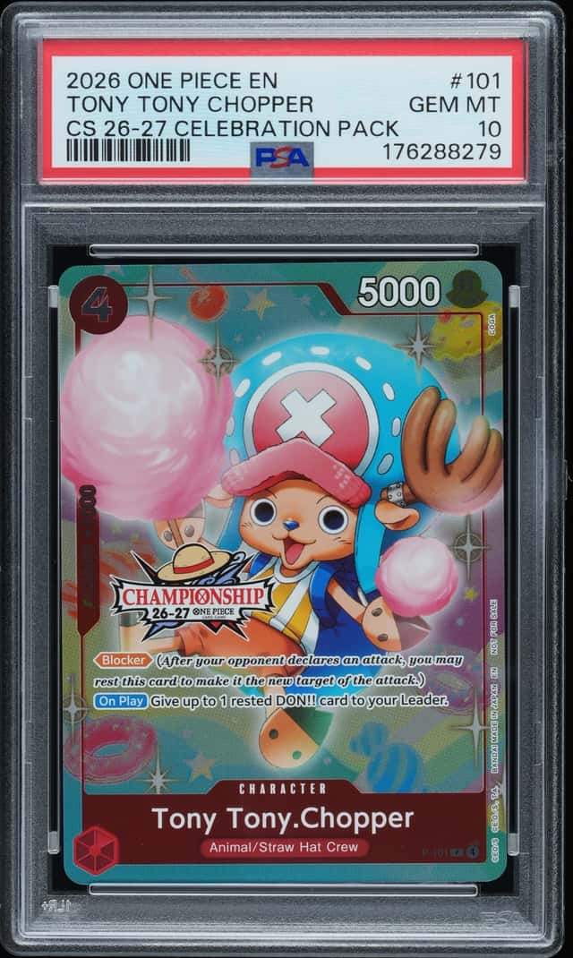 2026 One Piece Championship Celebration Pack Tony Tony Chopper #P-101 PSA 10