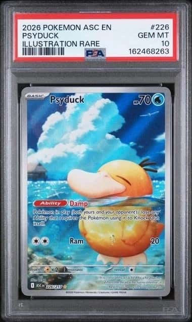 POKEMON PSYDUCK 2026 ASCENDED HEROES #226 ILLUSTRATION RARE PSA 10