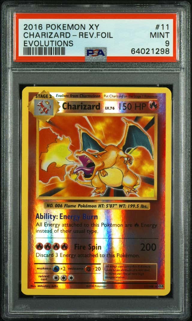 2016 Pokemon XY Evolutions Charizard Reverse Holo #11/108 PSA 9 (98)