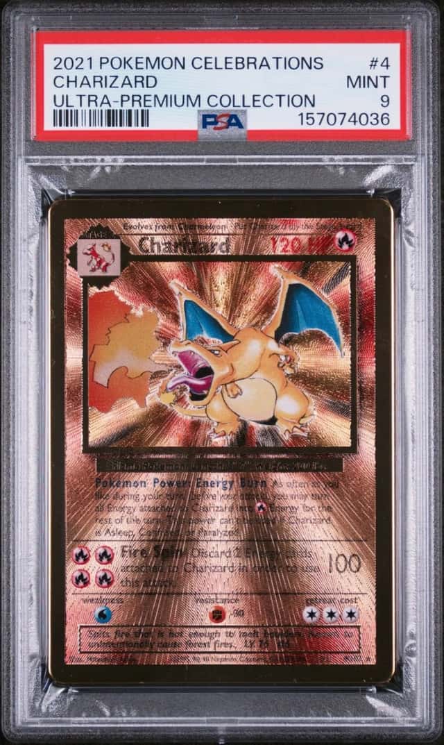 2021 POKEMON CELEBRATIONS ULTRA-PREMIUM COLLECTION #4 CHARIZARD PSA 9
