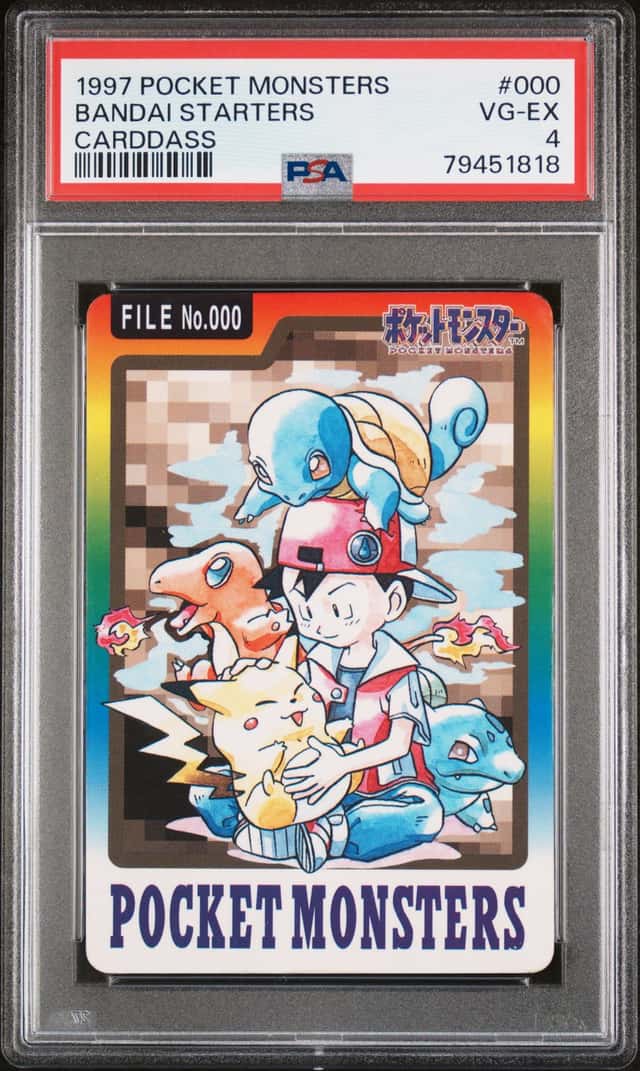1997 Pokemon Pocket Monsters Bandai Starters #000 PSA 4