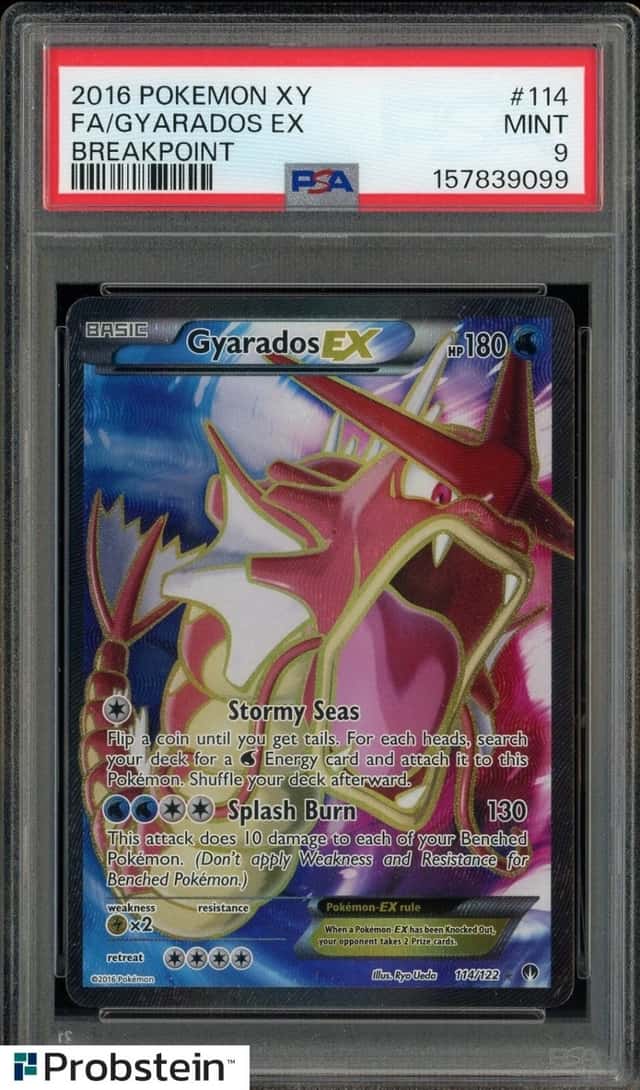 2016 Pokemon XY Breakpoint #114 FA Gyarados Ex PSA 9 MINT