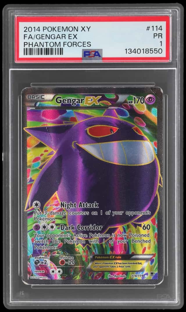 2014 Pokemon XY Phantom Forces Gengar Ex #114