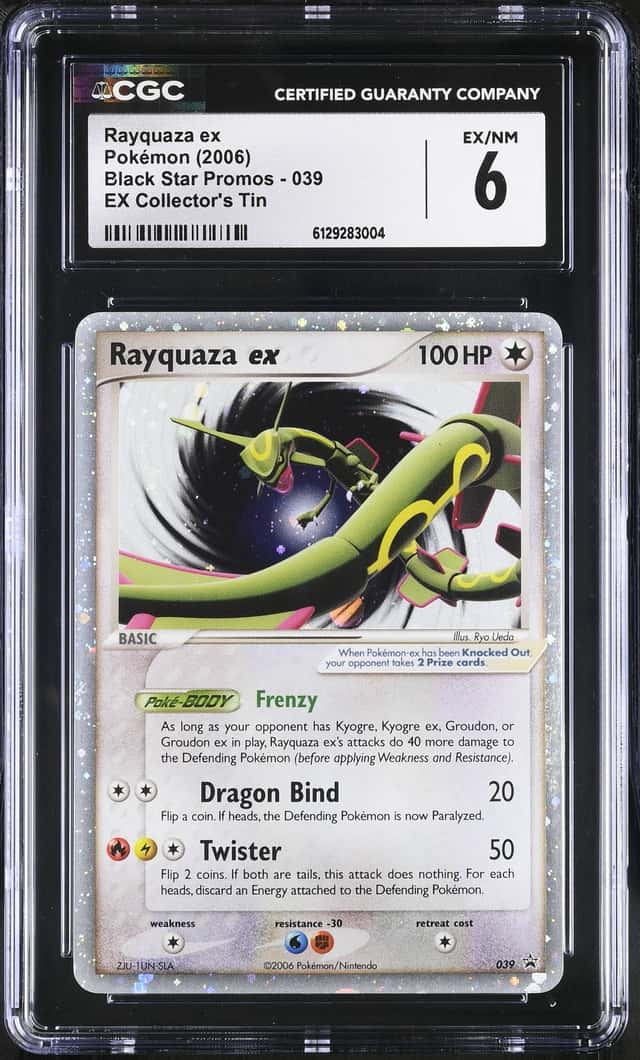 2006 Pokemon Black Star Promo Holo Rayquaza Ex #039