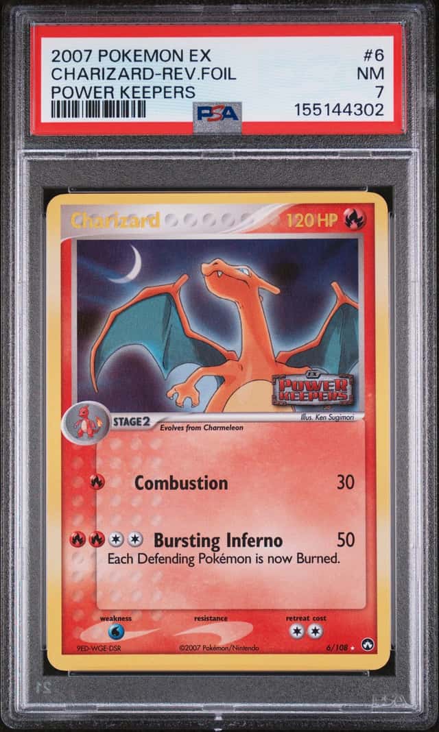 2007 Pokemon Ex Power Keepers Reverse Foil Charizard #6