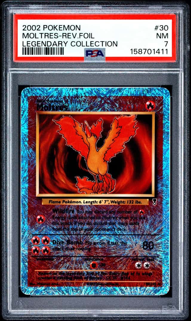 2002 Pokemon Legendary Collection Reverse Holo Moltres #30