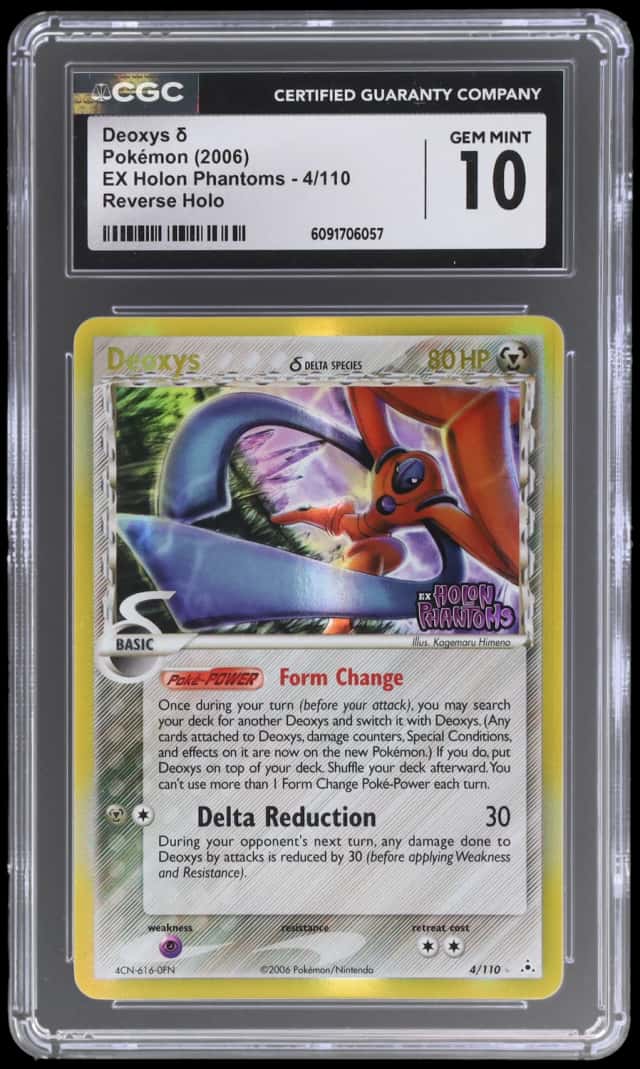 2006 Pokemon Ex Holon Phantoms Reverse Holo Deoxys #4
