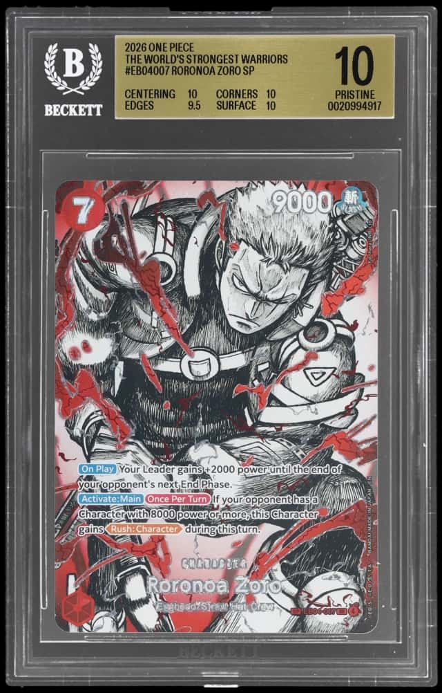 2026 One Piece the World's Strongest Warriors Special Alternate Art Roronoa Zoro #EB04007