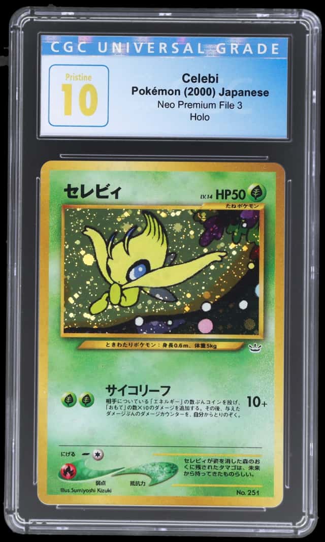 2000 Pokemon Neo Premium File 3 Japanese Holo Celebi #251