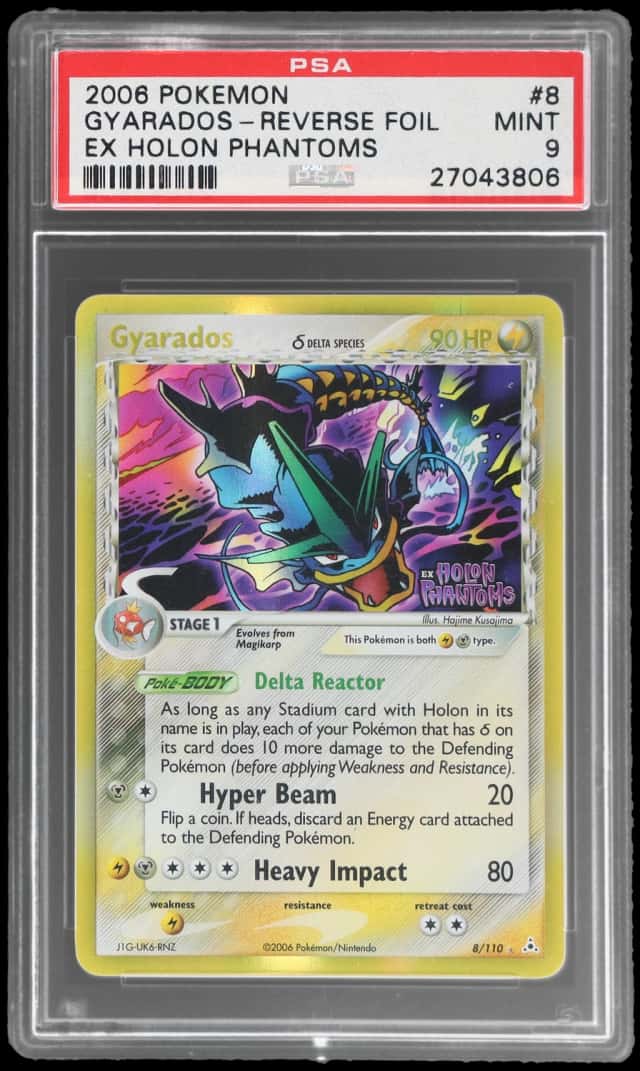 2006 Pokemon Ex Holon Phantoms Reverse Holo Gyarados #8