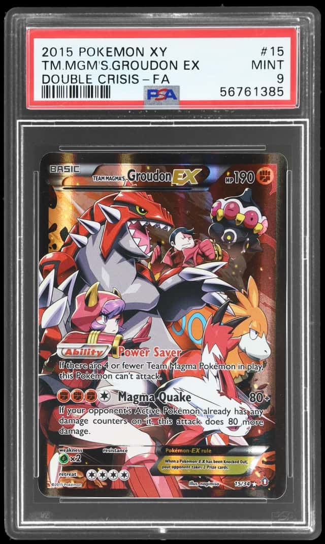 2015 Pokemon XY Double Crisis Team Magma’S Groudon Ex #15