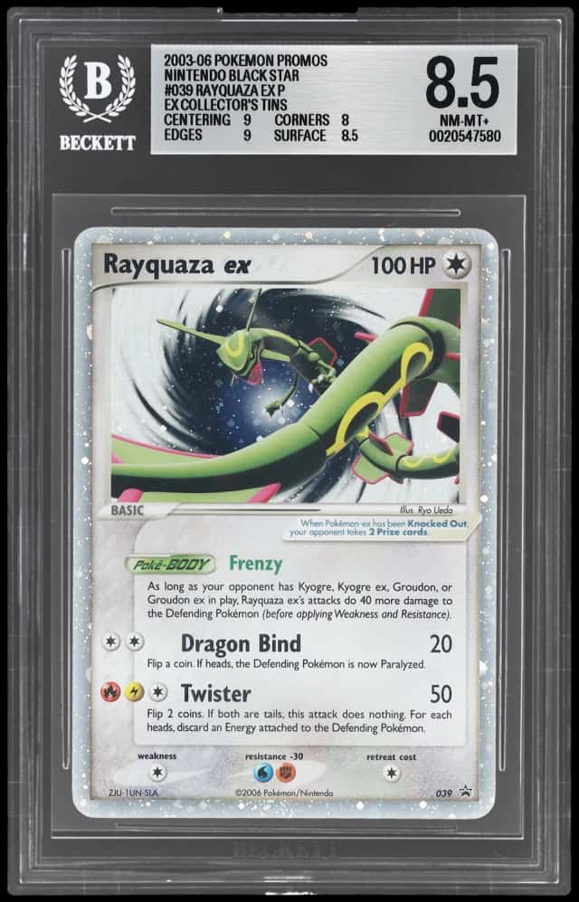 2006 Pokemon Black Star Promo Holo Rayquaza Ex #039