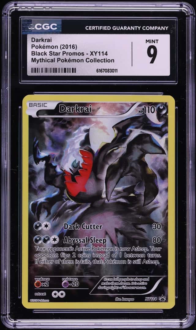 2016 Pokemon XY Promo Mythical Collection Alt Art Darkrai #XY114 CGC 9 MINT